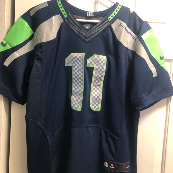 Nike On Field Seattle Seahawks #11 Harvin Men’s Navy Blue Jersey Size 40/Sm - Picture 3 of 10